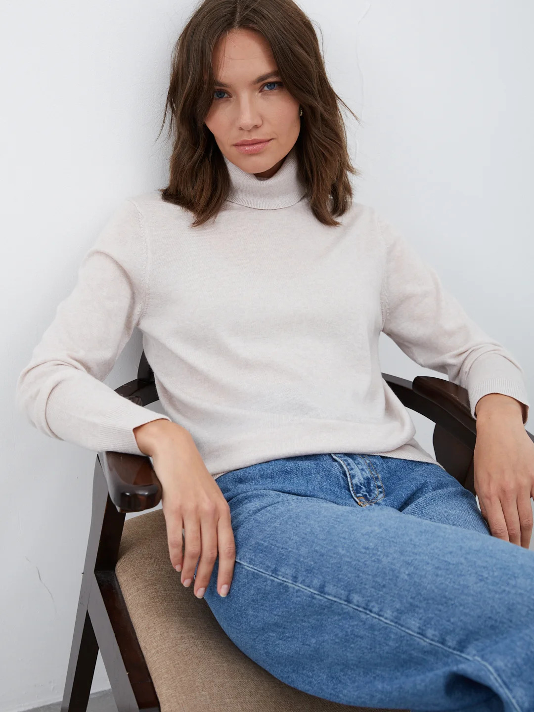 Jumper-WAJD-1-T0 light beige (Size 50) (50, Бежевый)