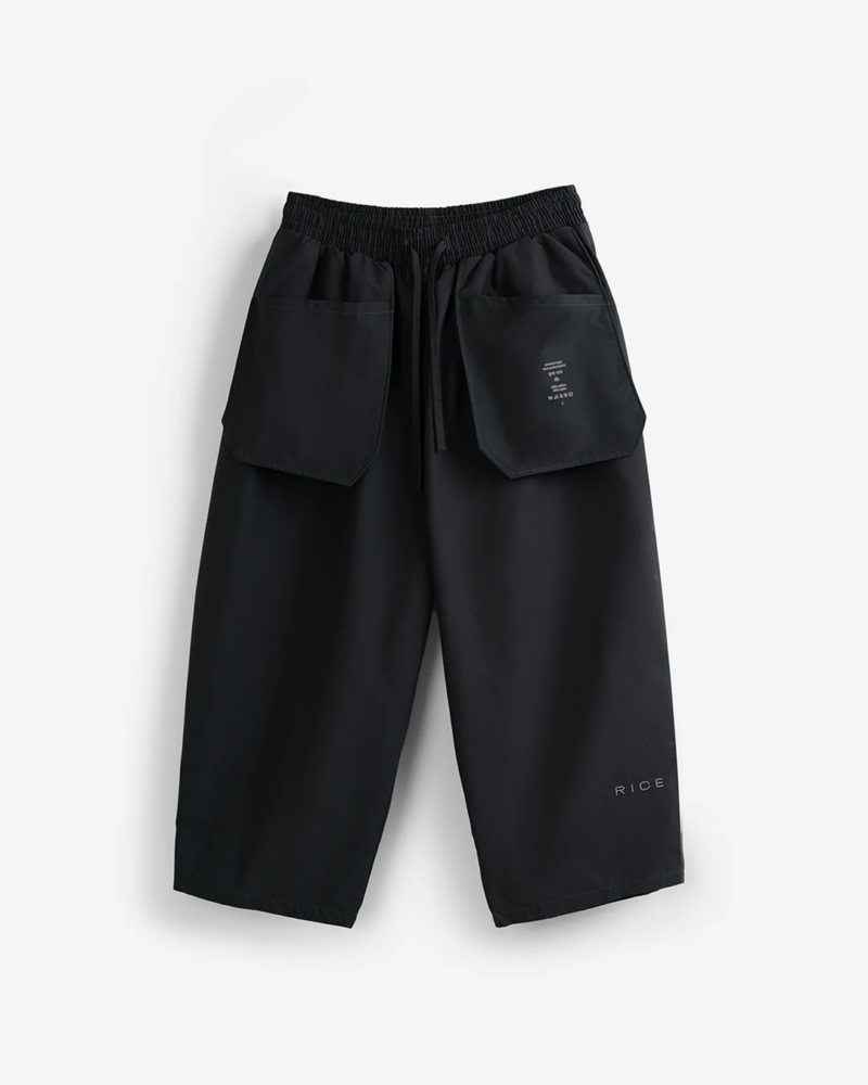 OPEN POCKET PANTS BLACK