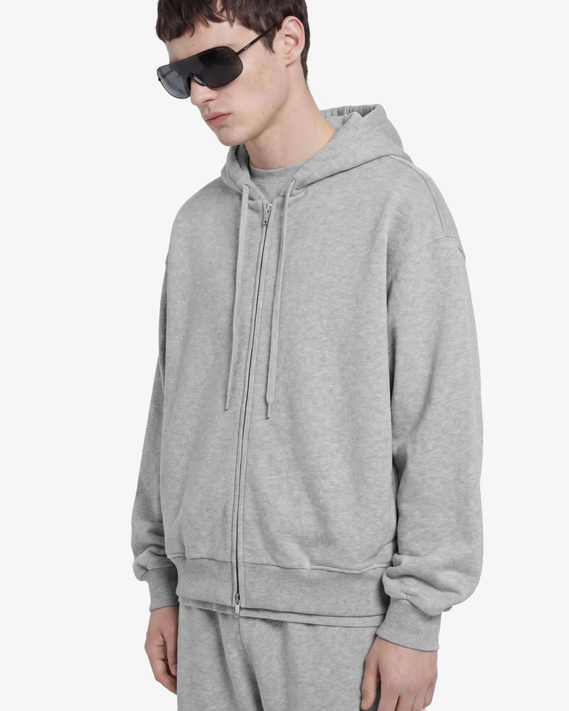 Худи zip FABLE UNIFORM (Grey Melange)