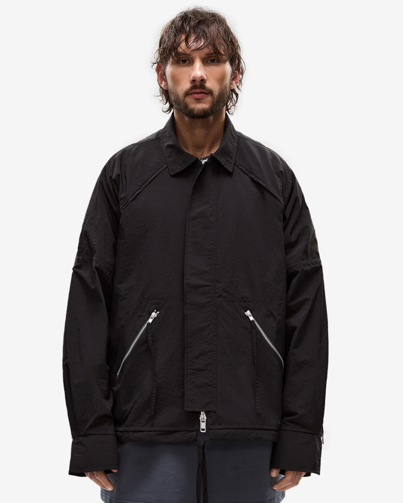 PANASIAN OVERSIZE SHORT JACKET/BLACK