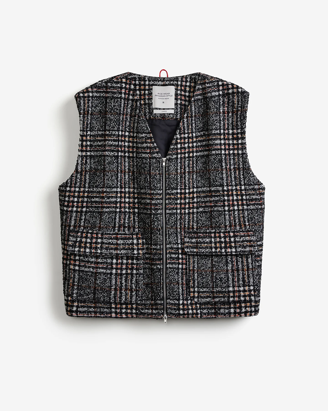 KAZE TWEED ZIP VEST
