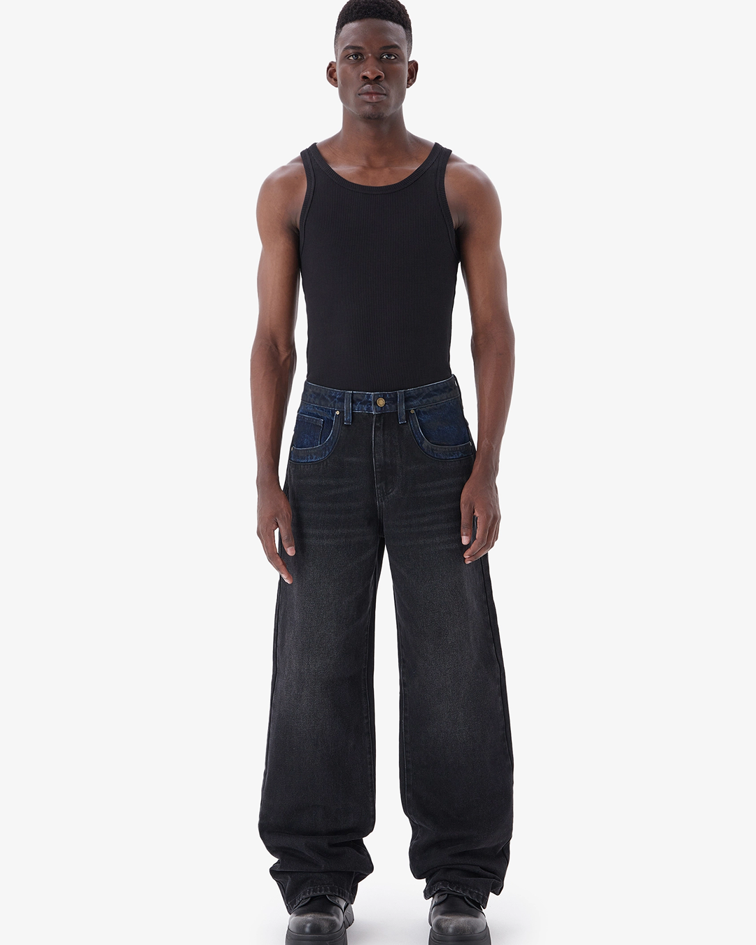 Джинсы FABLE BICOLOR (Black)